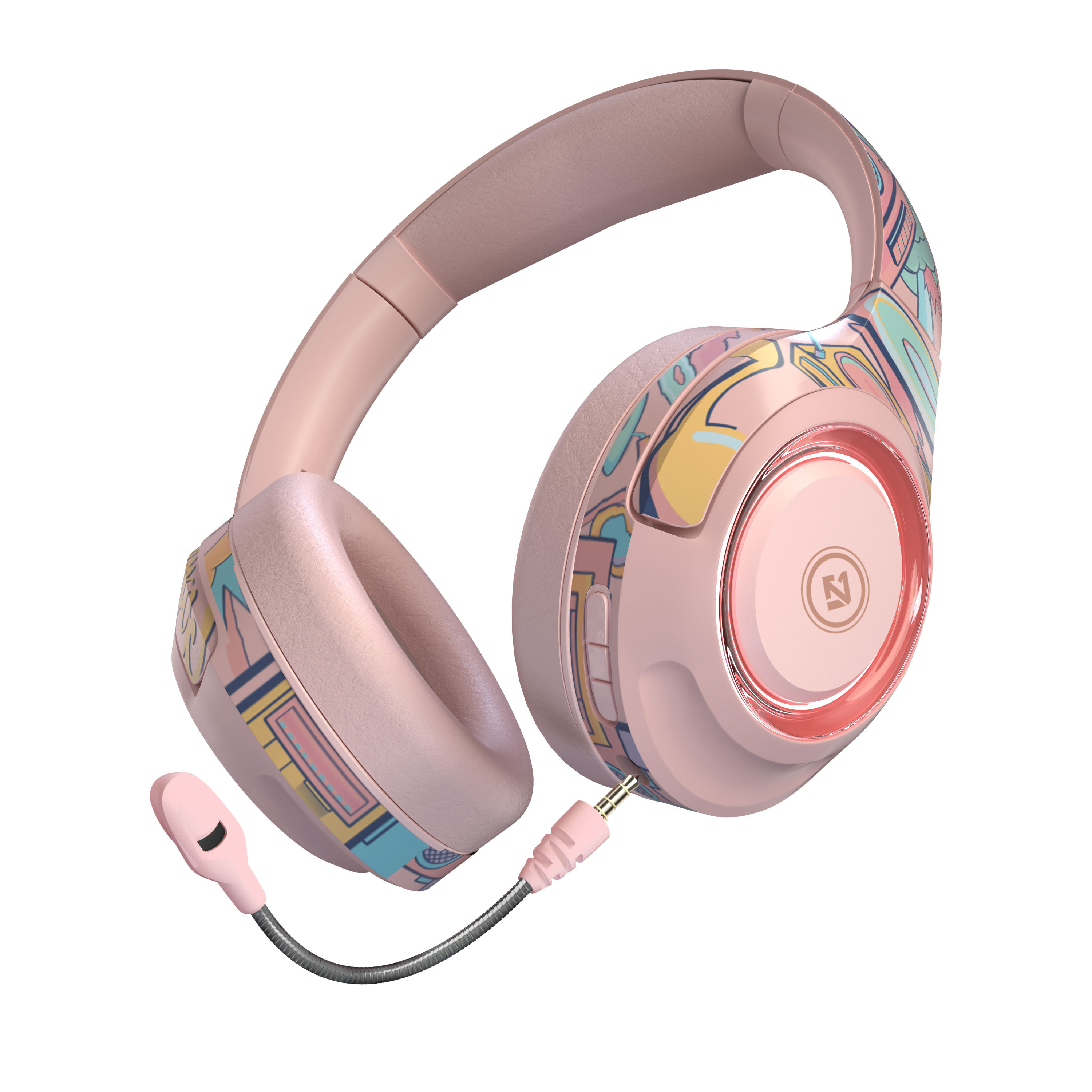 Bluetooth 5.0 Gaming Earphone RGB HIFI Stereo Bass Wireless Headphones With Mic 